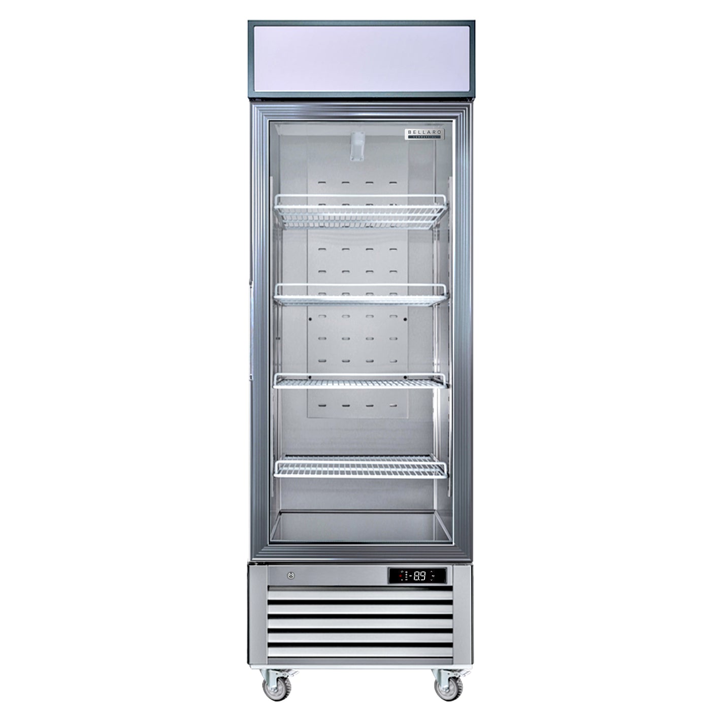 Bellaro Commercial 27 in. 23 cu. ft. Convertible Glass Door Merchandiser