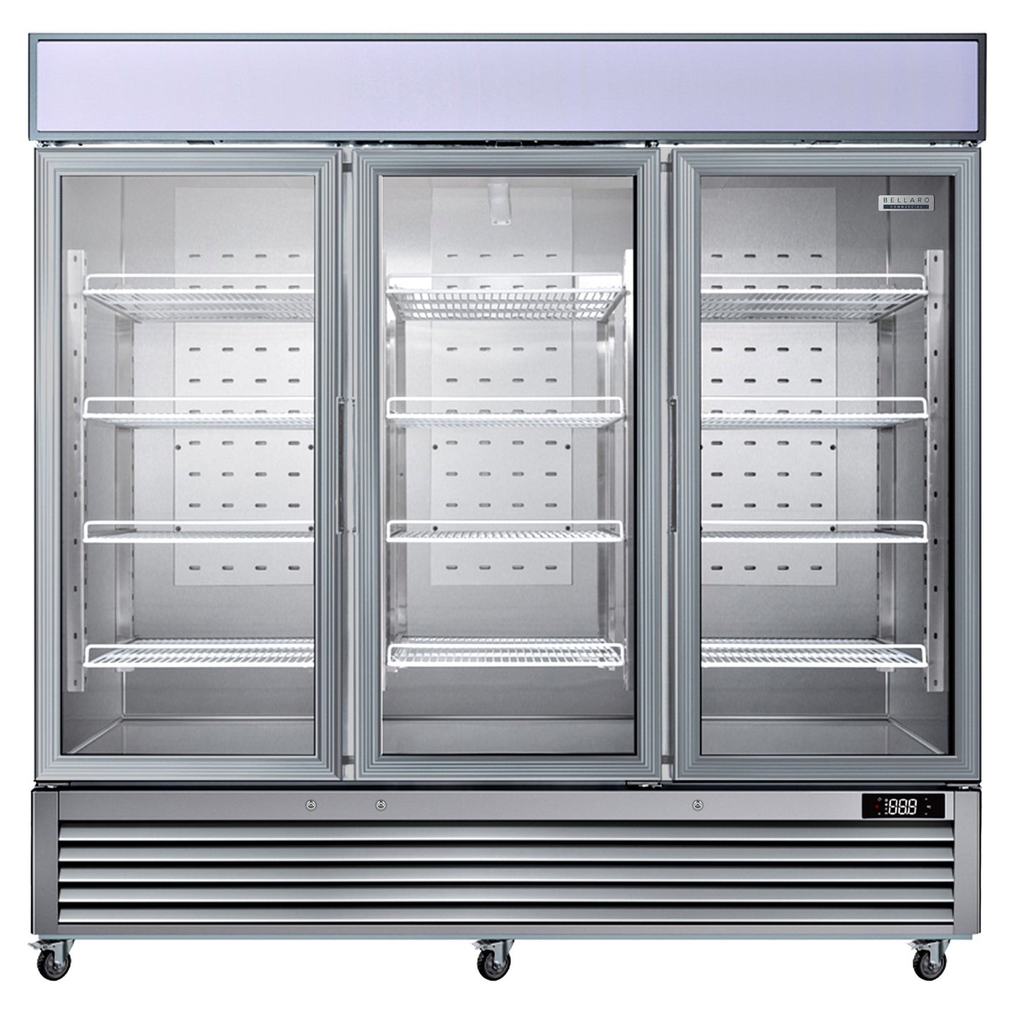 Bellaro Commercial 82 in. 72 cu. ft.  Convertible Glass Door Merchandiser