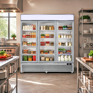 Bellaro Commercial 82 in. 72 cu. ft.  Convertible Glass Door Merchandiser