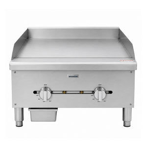Bellaro Commercial 24 in. Commercial Gas Thermostat Griddle