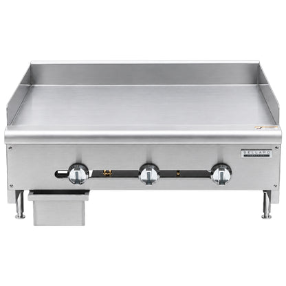Bellaro Commercial 36 in. Gas Thermostat Griddle