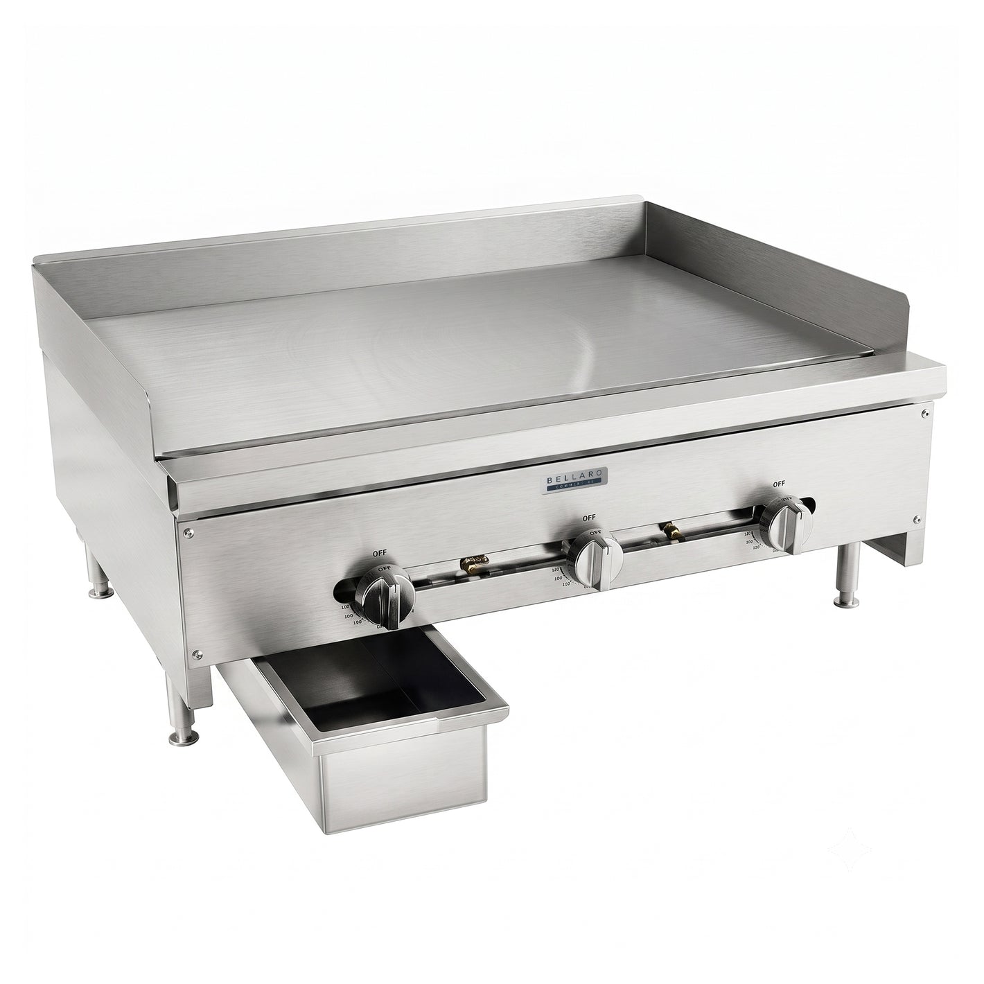 Bellaro Commercial 36 in. Gas Thermostat Griddle