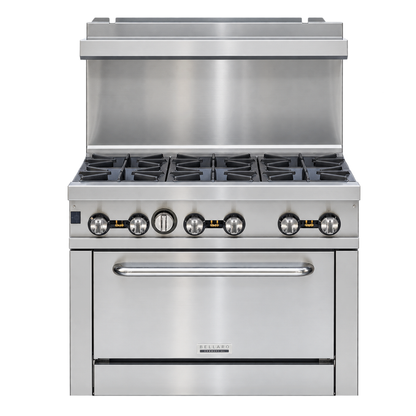 Bellaro Commercial 36 in. Gas Range