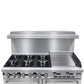Bellaro Commercial 6 Burner Gas Range with 24 in. Griddle