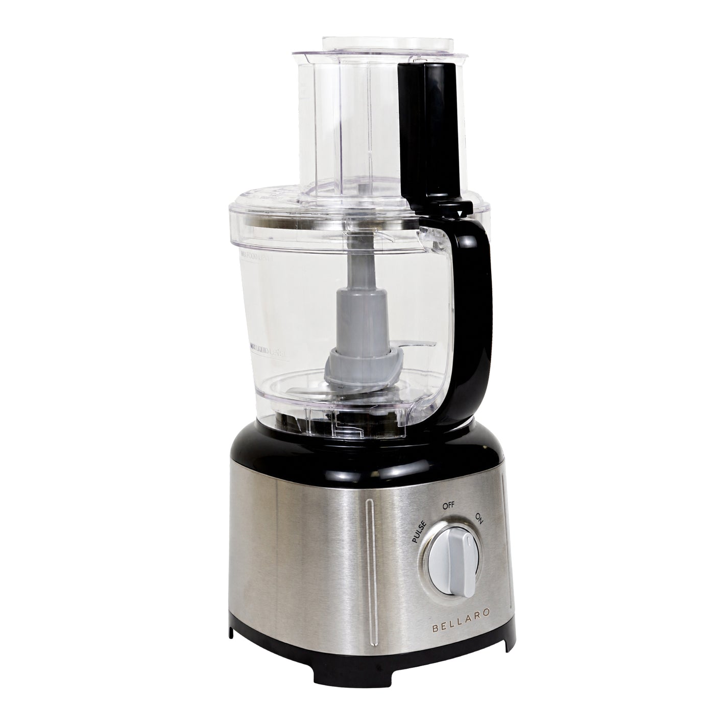 Bellaro 11-Cup Food Processor, Black/Stainless Steel
