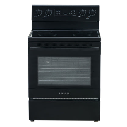 Bellaro 30 in. 5.0 cu. ft. Rear Control Electric Range, Black