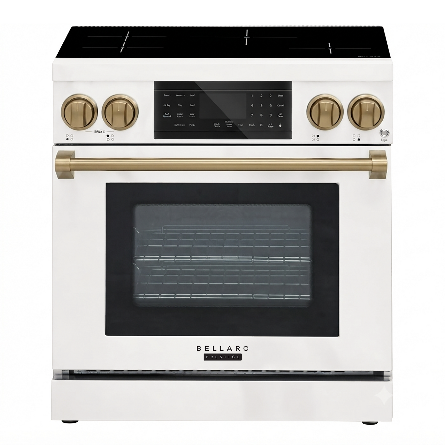 Bellaro 30 in. 5.0 Cu. Ft. Front Control Induction Range, White
