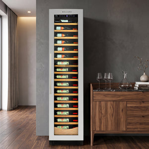 Bellaro 112-Bottle Single-Zone Wine Fridge, 18 in., Black