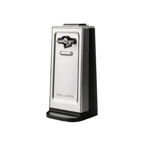 Bellaro Smooth Edge Electric Can Opener, Black & Stainless Steel
