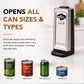 Bellaro Smooth Edge Electric Can Opener, Black & Stainless Steel