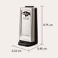 Bellaro Smooth Edge Electric Can Opener, Black & Stainless Steel