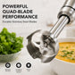 Bellaro Variable Speed Immersion Blender Set with Chopper and Whisk