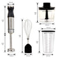 Bellaro Variable Speed Immersion Blender Set with Chopper and Whisk