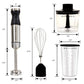 Bellaro Variable Speed Immersion Blender Set with Chopper and Whisk
