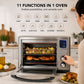 Bellaro 11-in-1 Digital Air Fryer Toaster Oven with Rotisserie, 25 Qt